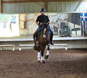 man sitting on horse